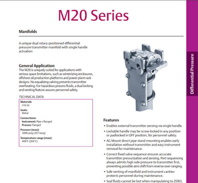 M20 Series - DP Manifolds